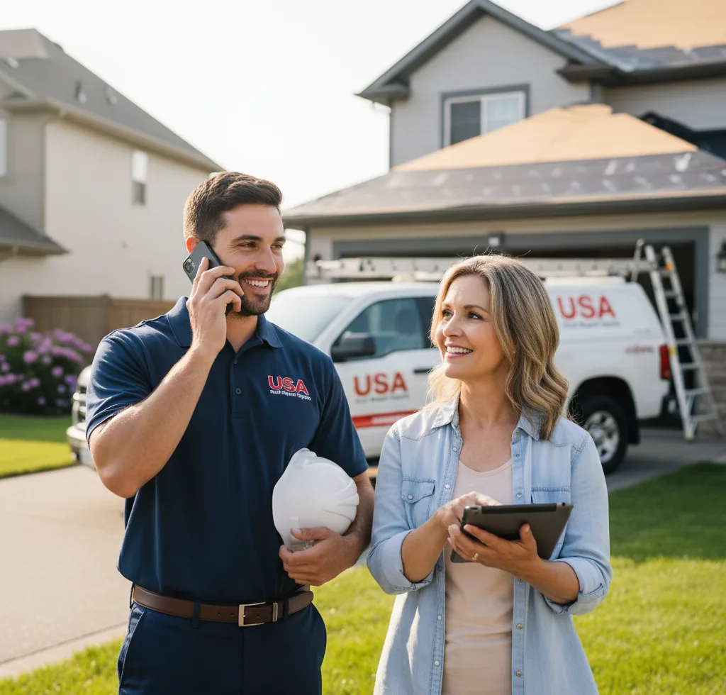 USA Roof Repair Experts customer support in Proctor
